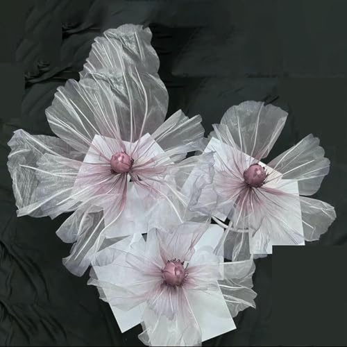 Vase mit künstlichen Blumen, 170cm Hochzeitsdeko Simulationsblume Seide Gartendekoration Gefälschte Blumen Dekorative Fensterdekoration Künstliche Blumen(Grape Flower Head) von HKSDKABOP