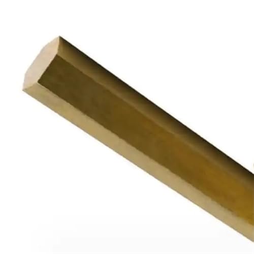 mit einem ausgeprägten sechseckigen Bronze, 5er-Pack Messingstäbe sechseckig for DIY-Gravuren 100-1000 mm x 3-20 mm(500MM*11MM) von HKSDKABOP