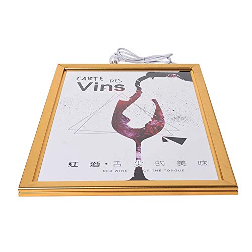 HKSIGN A2 Wand Gold Farbe Aluminium Snap Clip Bilderrahmen Werbung Bilderrahmen Display Led Light Box Zeichen von HKSIGN