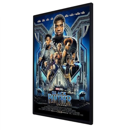 HKSIGN Film Poster Rahmen 24X36 Zoll Schwarz Aluminium Snap LED Lichtbox Poster Rahmen Zeichen Wand Hintergrundbeleuchtung Kunstwerk Display Board von HKSIGN
