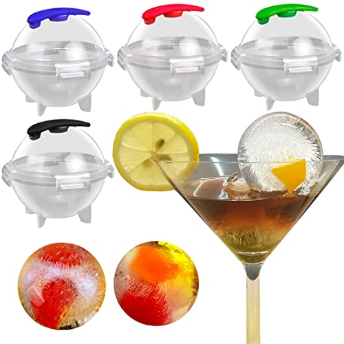 HKTOPCNE 4 x Eiswürfelformen, 5,1 cm, große Eisformen von HKTOPCNE