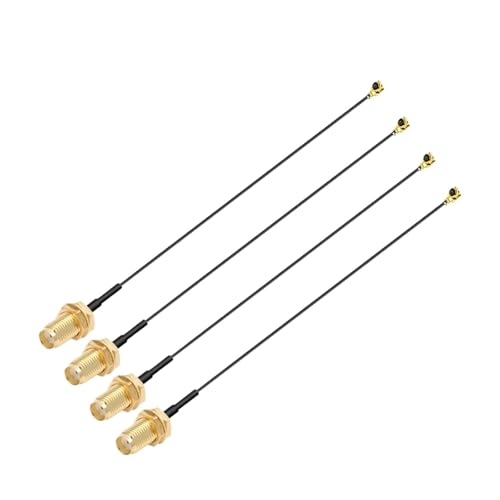 HKVTVCYPYA 10 stücke MHF Kabel SMA Weiblichen Zu UFL/u.FL/MHF Stecker Antenne RF Koaxial RG1.13MM 0,81 MM Zopf Verlängerung(SMA F to MHF4 M-25CM) von HKVTVCYPYA