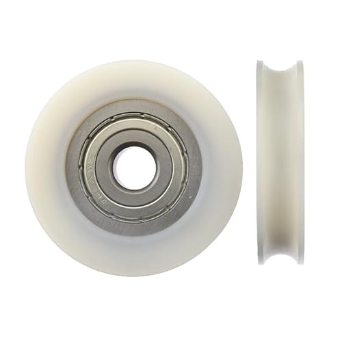 HKVTVCYPYA 10 stücke U Nut Kunststoff Beschichtet Lager 12 * 60 * 14mm Nylon Pulley Rad Scheibe Track Guide Roller Bohrung von HKVTVCYPYA