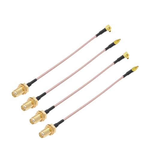 HKVTVCYPYA 10PCS SMA Auf MMCX Kabel Buchse Auf Stecker Gerade 180°/Rechts Winkel 90° Stecker RG178 Pigtail RF Koaxial Jumper(RP SMA F to MMCX M90-15CM) von HKVTVCYPYA