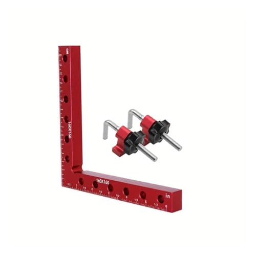HKVTVCYPYA 160 mm L-förmige Hilfsvorrichtung, Spleißbrett, Positionierungsplatte, fester Clip, Zimmermannswinkel, Lineal(1 Pack) von HKVTVCYPYA