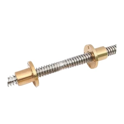 HKVTVCYPYA 1PC T16 Blei Schraube Rechts-links Länge 100-1000mm Blei 3/4mm Mit Muttern Messing H Flansch Mutter for 3D Drucker Teil(Lead 3mm (Round Nut)-400mm) von HKVTVCYPYA
