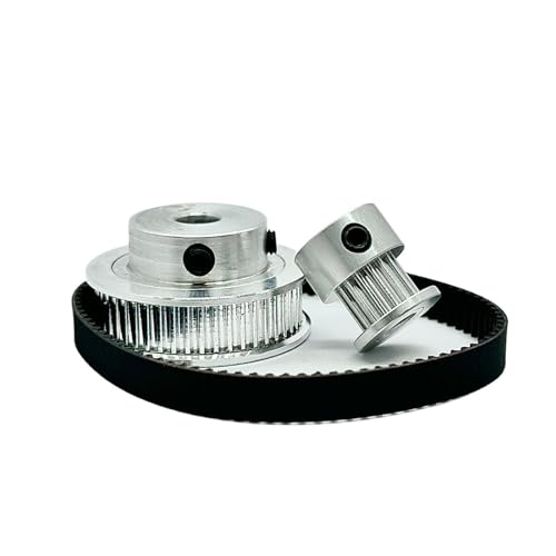 HKVTVCYPYA 2GT 2M 16T 48T Zahnriemenscheibe Set Riemenbreite 6mm Bohrung 3-12mm 3:1 Rad Synchronriemenscheibe Riemensatz(48T Bore 8mm,130mm-16T Bore 6mm) von HKVTVCYPYA