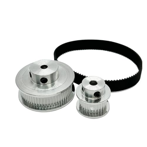 HKVTVCYPYA 2GT 2M 30T 60T Zahnriemenscheibe Set Riemenbreite 10mm Bohrung 5-14mm Rad Synchronriemenscheibe Riemensatz(60T Bore 5mm,220mm-30T Bore 6mm) von HKVTVCYPYA