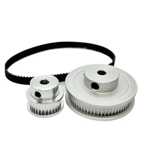 HKVTVCYPYA 2GT 2M 60T 30 Zahnriemenscheibe Satz Riemenbreite 6mm Bohrung 5-14mm Rad Synchronriemenscheibe Riemensatz(60T Bore 14mm,400mm-30T Bore 5mm) von HKVTVCYPYA
