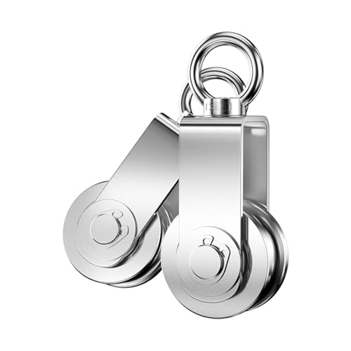 HKVTVCYPYA 2Pcs Kabel Pulley Rad Edelstahl Swivel Block Stille Rotation Traktion for System Heben Gym HKVTVCYPYA 2Pcs Kabel Pulley Rad Edelstahl Swivel Block Stille Rotation Traktion for System Heben Gym von HKVTVCYPYA