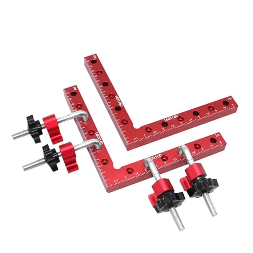 HKVTVCYPYA 2Set 160mm Holzbearbeitung Ecke Klemmen Rechten Winkel Lineal L-förmigen Hilfs Platz Positionierung Platten Befestigung(160mm) von HKVTVCYPYA