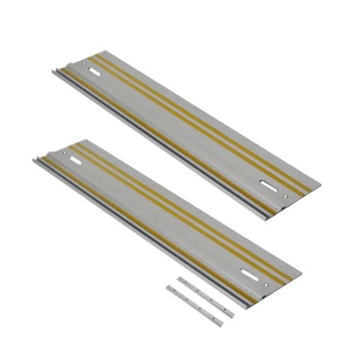 HKVTVCYPYA 2er-Pack Universal-Führungsschienen-Verbindungsset und parallele Schienenführung, rechtwinklige Klemme for Schienensäge(2 Pack 800mm A) von HKVTVCYPYA