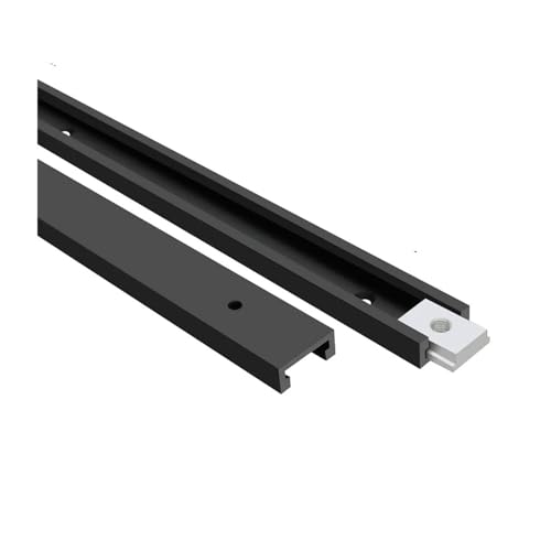 HKVTVCYPYA 2pc T30 T-track Slot Gehrung Track Jig Aluminium Holzbearbeitung DIY Werkzeug Leuchte for Router Tisch Bandsägen(800MM) von HKVTVCYPYA