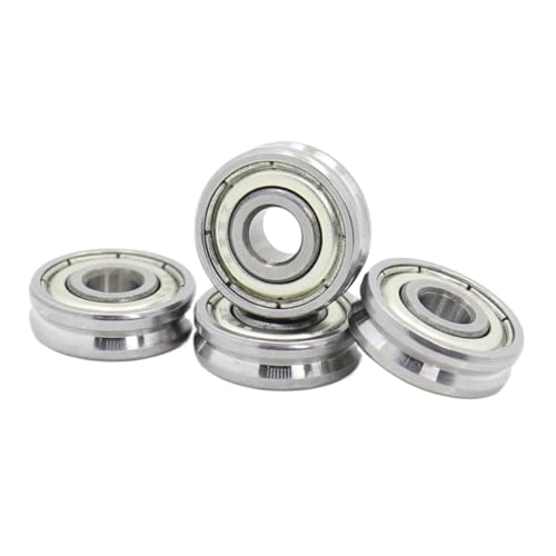 HKVTVCYPYA 4 Stück versiegelte Kugellager mit V-Nut 5 * 16 * 5 5 * 19 * 6 mm Lager für Riemenscheiben V2/0,5 V2/1 V3/1(051906V2-1-4PCS) von HKVTVCYPYA