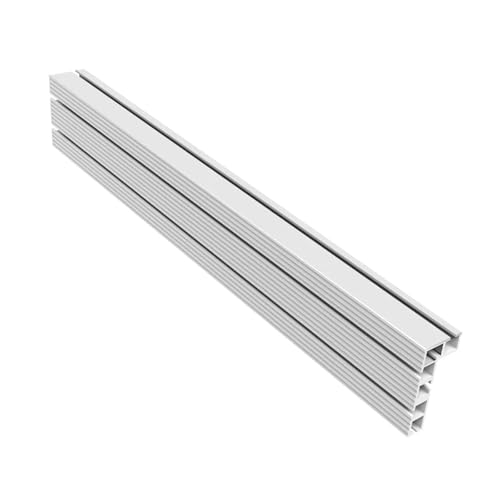 HKVTVCYPYA 600 mm Aluminium-Multi-T-Schienen-Zaun, T-Schlitz-Schiebewinkel, Holzbearbeitungsprofil für Fräsen/Sägetischbänke von HKVTVCYPYA