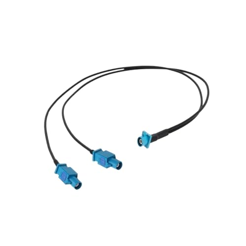 HKVTVCYPYA Auto GPS Antenne Splitter Kabel for Android Bildschirm Audio Fakra Z 1xMale Zu 2xFemale Rechten Winkel Y Typ RG174(Z M to ZLM ZLM-30CM) von HKVTVCYPYA