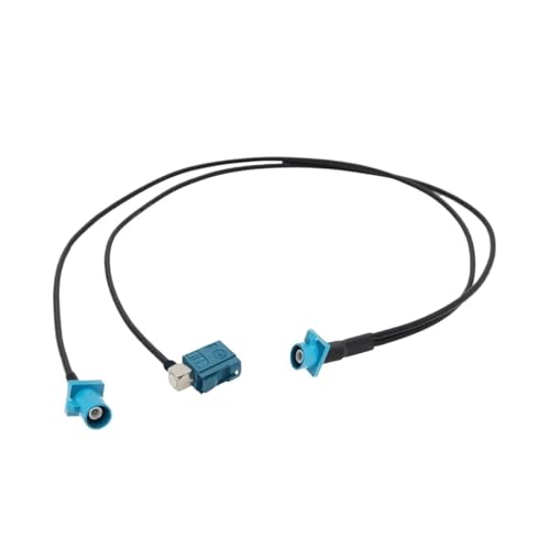 HKVTVCYPYA Auto GPS Antenne Splitter Kabel for Android Bildschirm Audio Fakra Z 1xMale Zu 2xFemale Rechten Winkel Y Typ RG174(Z M to ZM ZF90-3M) von HKVTVCYPYA