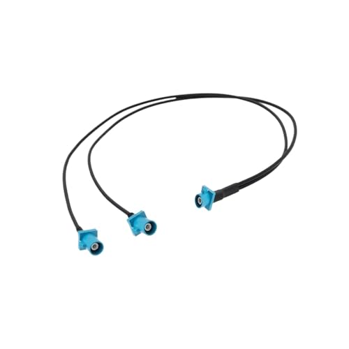 HKVTVCYPYA Auto GPS Antenne Splitter Kabel for Android Bildschirm Audio Fakra Z 1xMale Zu 2xFemale Rechten Winkel Y Typ RG174(Z M to ZM ZM-2M) von HKVTVCYPYA