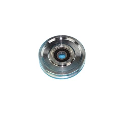 HKVTVCYPYA Gleitrollen aus Stahlseil mit 6001RS-Lager, tiefe U-Nut, Durchmesser 73 mm, Dicke 13,5 mm, mit Unterstützung(Without stand) von HKVTVCYPYA