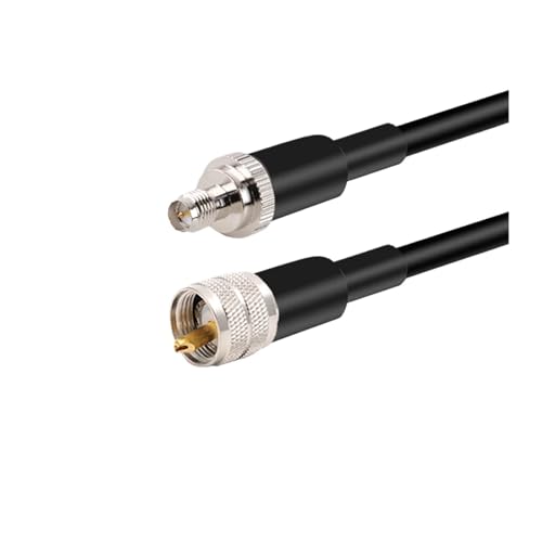 HKVTVCYPYA PL259 UHF-Stecker auf SO239-Buchse LMR400-Kabel 50Ohm 50-7 HF-Koaxial-Verlängerungsbrücke(RP SMA F to UHF M-2M) von HKVTVCYPYA
