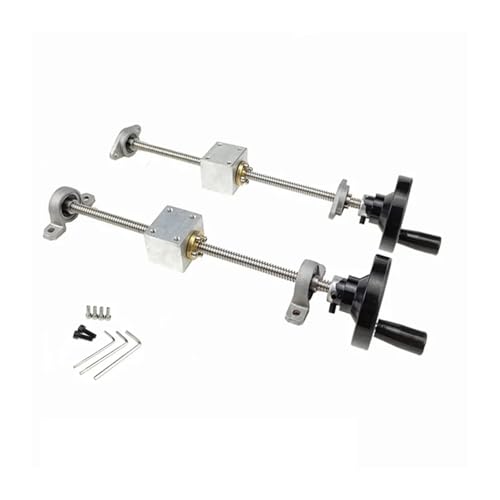 HKVTVCYPYA T10 Leitspindel 10mm + Messing-Kupfermutter + KFL000 Lagerhalterung + Handrad + Gehäusehalterung 3D-Drucker & CNC(Lead 12mm KFL Set-500mm) von HKVTVCYPYA