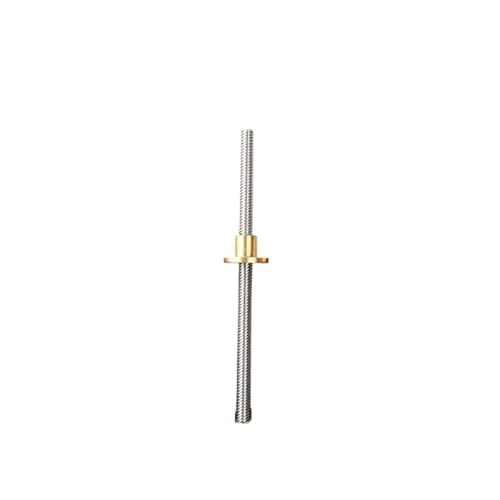 HKVTVCYPYA T10 Schrittmotorleitung 2 mm 4 mm 8 mm 10 mm 12 mm 3D-Drucker Trapezgewindespindel mit Messingmutter 100–600 mm(Lead 8mm-350mm) von HKVTVCYPYA