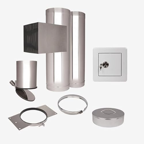 HKW Wäscheschacht Komplett Set 2: Edelstahl 250 mm von HKW
