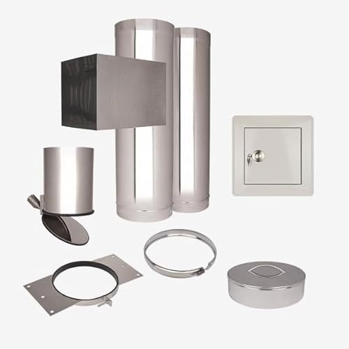 HKW Wäscheschacht Komplett Set 2: Edelstahl 285 mm von HKW