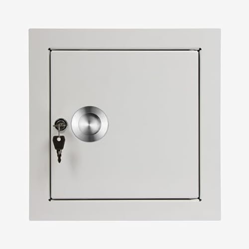 Wäscheschacht-Einwurftür Klappe Deckel QUATTRO ESSENTIAL S (Weiß) von HKW