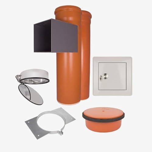 Wäscheschacht Komplett-Set 2: PVC 300 mm von HKW