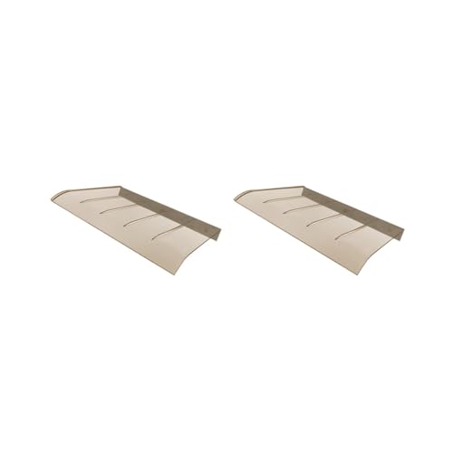 2er-Set Fenstermarkise, Türüberdachung, moderne Sonnenschutz, Abdeckung für Terrasse, Außengarage, 40 x 40 cm, Braun 2er-Set Fenstermarkise, Türüberdachung, moderne Sonnenschutz, Abdeckung für Terrasse, Außengarage, 40 x 40 cm, Braun von HKWFKAWA
