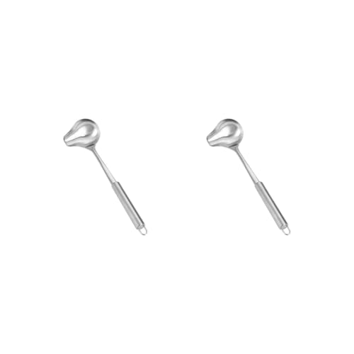 2er-Set Suppenkelle aus Edelstahl mit Ausgießer, Saucenkelle für Saucen, heiße Töpfe, Soßen von HKWFKAWA