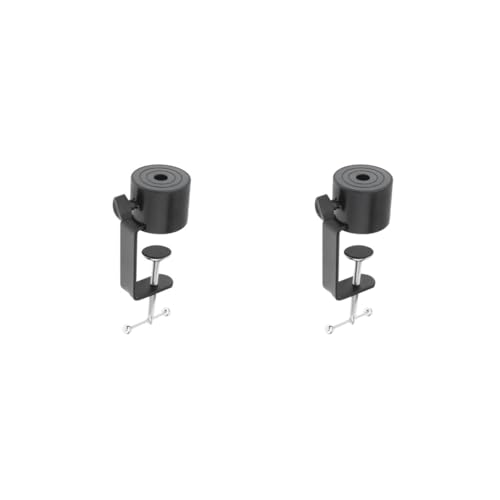 HKWFKAWA 2er-Set C-Klemmsockel Ständer Schreibtischlampe Halterung Klemme für Sprachpräsentation Aufnahme von HKWFKAWA