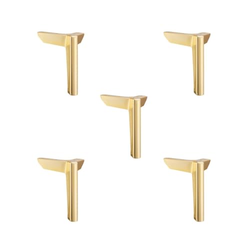 HKWFKAWA 5 Set Möbel Sofa Beine Metall Möbelbeine Füße für Schrank Kleiderschrank Schrank Golden 15cm von HKWFKAWA
