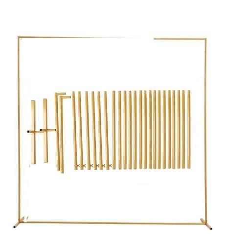 Gartenbogen Bogen 1Set Rechteck Gold Hochzeit Bogenständer, Party Dekor Ballonbogen, Rahmen Hintergrund Halter Halterung(300x300cm) von HKYBCF