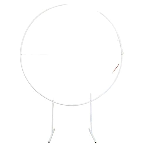 Gartenbogen Eisen Rund Metall Erhöhter Bogen Weiß Eisen Hintergrund Abdeckung Ständer Geburtstag Party Hintergrund Ständer Ballon Bogen Dekoration Ständer(White) von HKYBCF