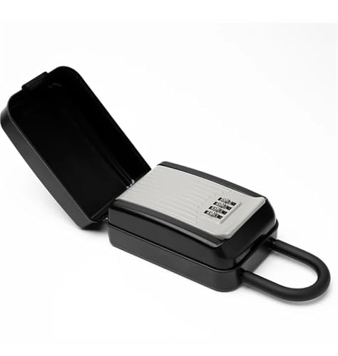 HKYBCF Schlüssel Schließfach An der Wand montierte Passwortbox aus Metall – Schlüsseltresor aus Metall for den Außenbereich mit Schlüsselcode for die Sicherheit zu Hause for Zuhause und Büro(A) von HKYBCF