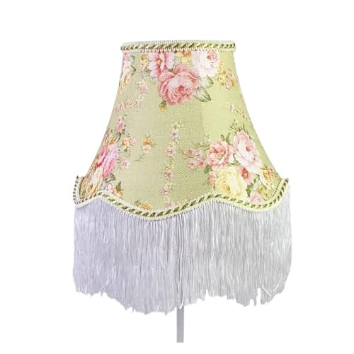 Lampenschirm Blumenquasten-Lampenschirm, kreative Nachttischlampenabdeckungen for Tischlampen, Beleuchtungszubehör(Color-08) von HKYBCF