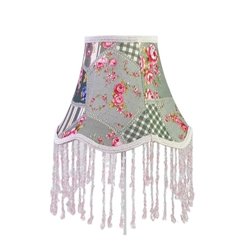 Lampenschirm Blumenquasten-Lampenschirm, kreative Nachttischlampenabdeckungen for Tischlampen, Beleuchtungszubehör(Color-09) von HKYBCF