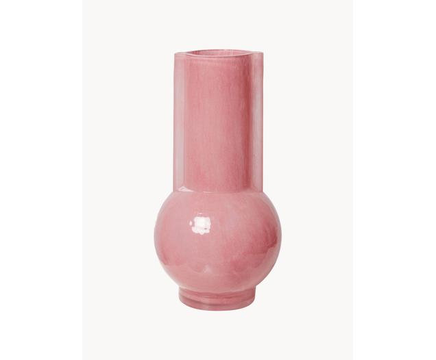 Design-Vase Flamingo aus Glas, H 25 cm von HKliving