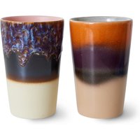 HKliving - 70's Teebecher (2er-Set) 475 ml, dusk von HKliving