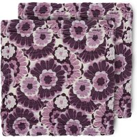 HKliving - Baumwollservietten, 30 x 30 cm, floral burgundy (2er-Set) von HKliving