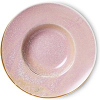 HKliving - Chef Ceramics Pasta Teller, Ø 28 cm, rustic pink von HKliving