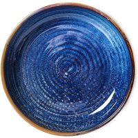 HKliving - Chef Ceramics tiefer Teller, Ø 19,3 cm, rustic blue von HKliving