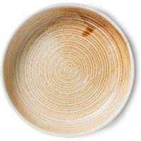 HKliving - Chef Ceramics tiefer Teller, Ø 21,5 cm, rustic cream/brown von HKliving