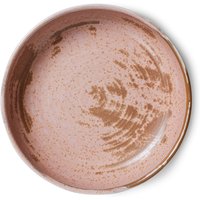 HKliving - Chef Ceramics tiefer Teller, Ø 21,5 cm, rustic pink von HKliving