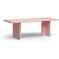 HKliving - Esstisch rechteckig, 220 cm, pink von HKliving