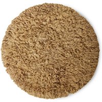 HKliving - Fluffy Teppich, Ø 200 cm, caramel von HKliving