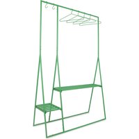 HKliving - Garderobe mit Kleiderbügeln und Garderobenhaken, fern green von HKliving