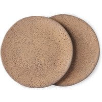 HKliving - Gradient Teller, Ø 22,5 cm, taupe (2er-Set) von HKliving